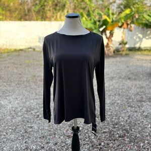 NWT Zhenwei Black Long Sleeve Top
